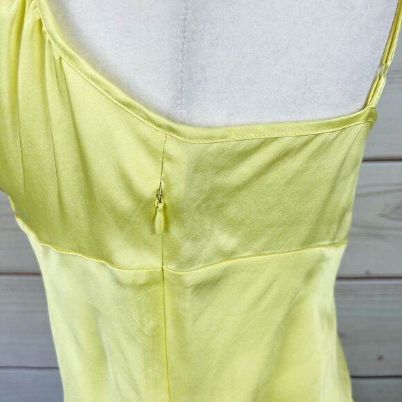 TO THE MAX Canary Yellow Retro Silky 90’s Top Sz 8 - Picture 4 of 7